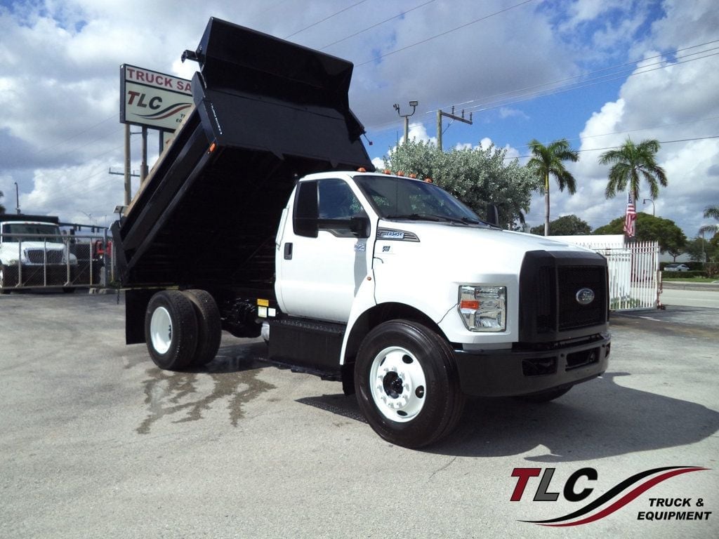 2017 Ford F650 w/ 10ft Dump Truck Steel Trash Dump Body