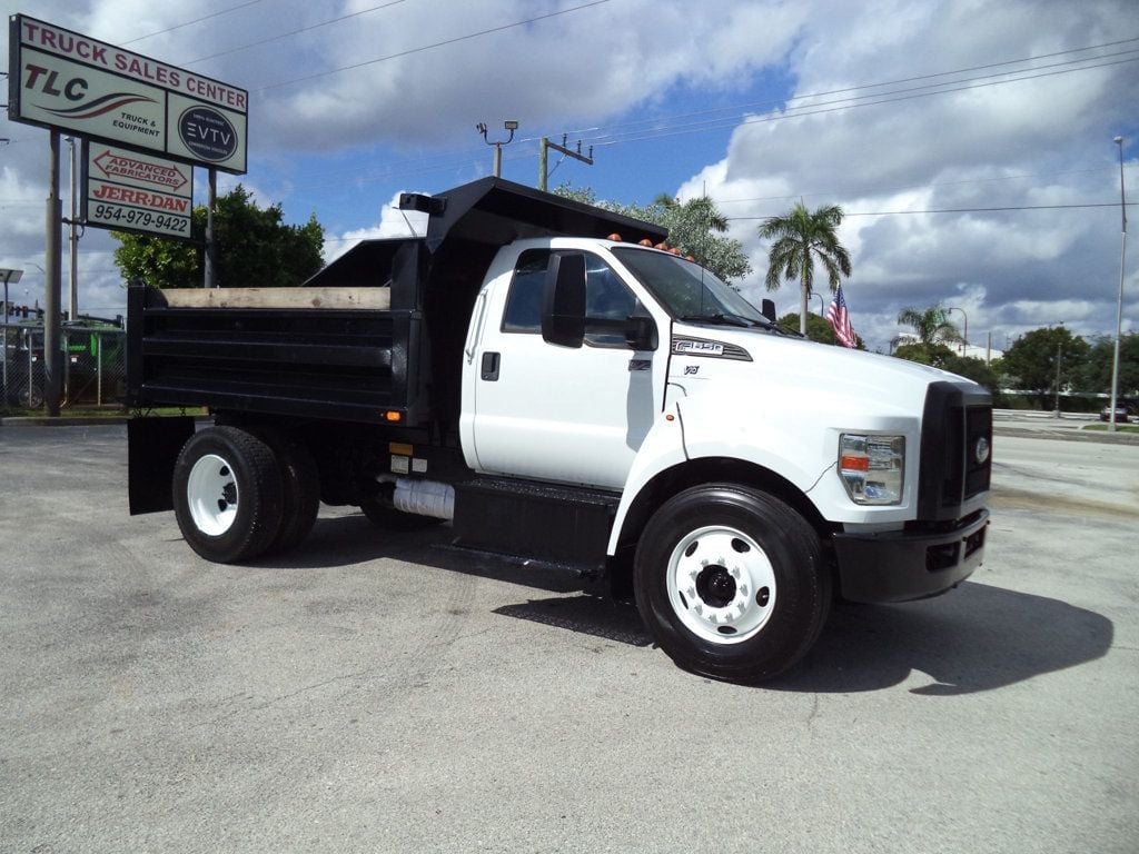 2017 Ford F650 w/ 10ft Dump Truck Steel Trash Dump Body