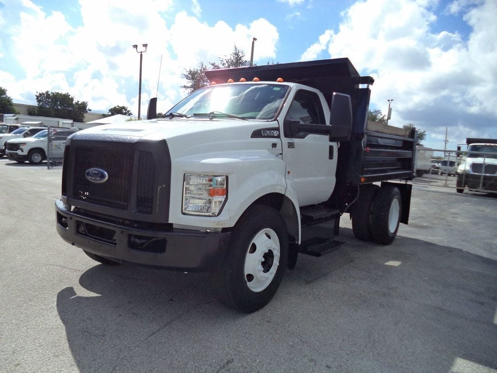 2017 Ford F650 w/ 10ft Dump Truck Steel Trash Dump Body