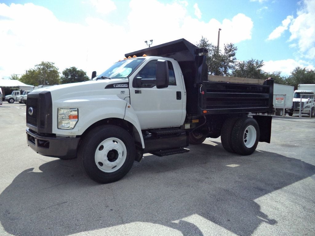 2017 Ford F650 w/ 10ft Dump Truck Steel Trash Dump Body