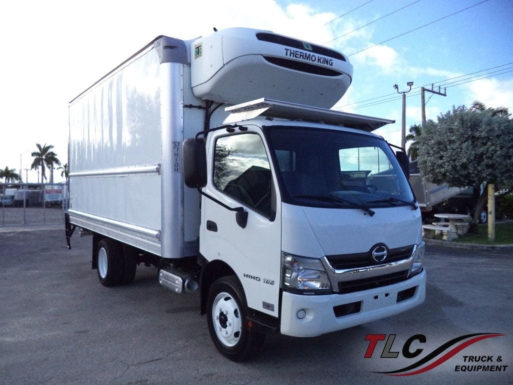 2020 HINO 195 w/ 16ft Refrigerated Box Truck Thermo King T680 & Liftg