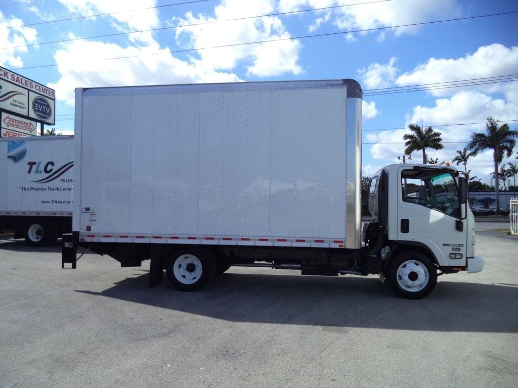 2021 Isuzu NPR HD Gas w/ 16ft x 96in H Box Truck Dry Cargo Box & Alum Liftgt