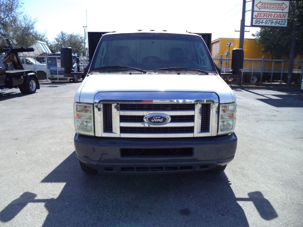 2011 Ford E450 With 18ft Steel Flatbed Platform Body Landscape Utility