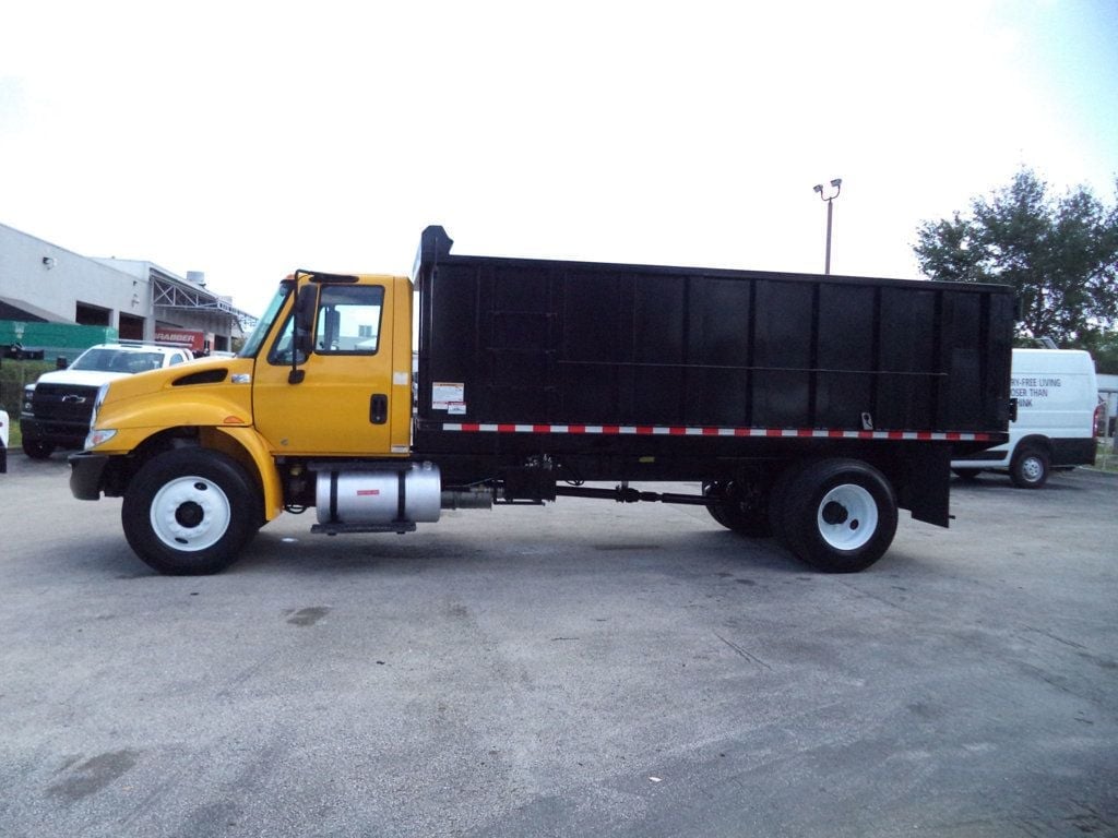 2019 International 4300 w/ New 18ft Steel Trash Dump Body Landscape Dump