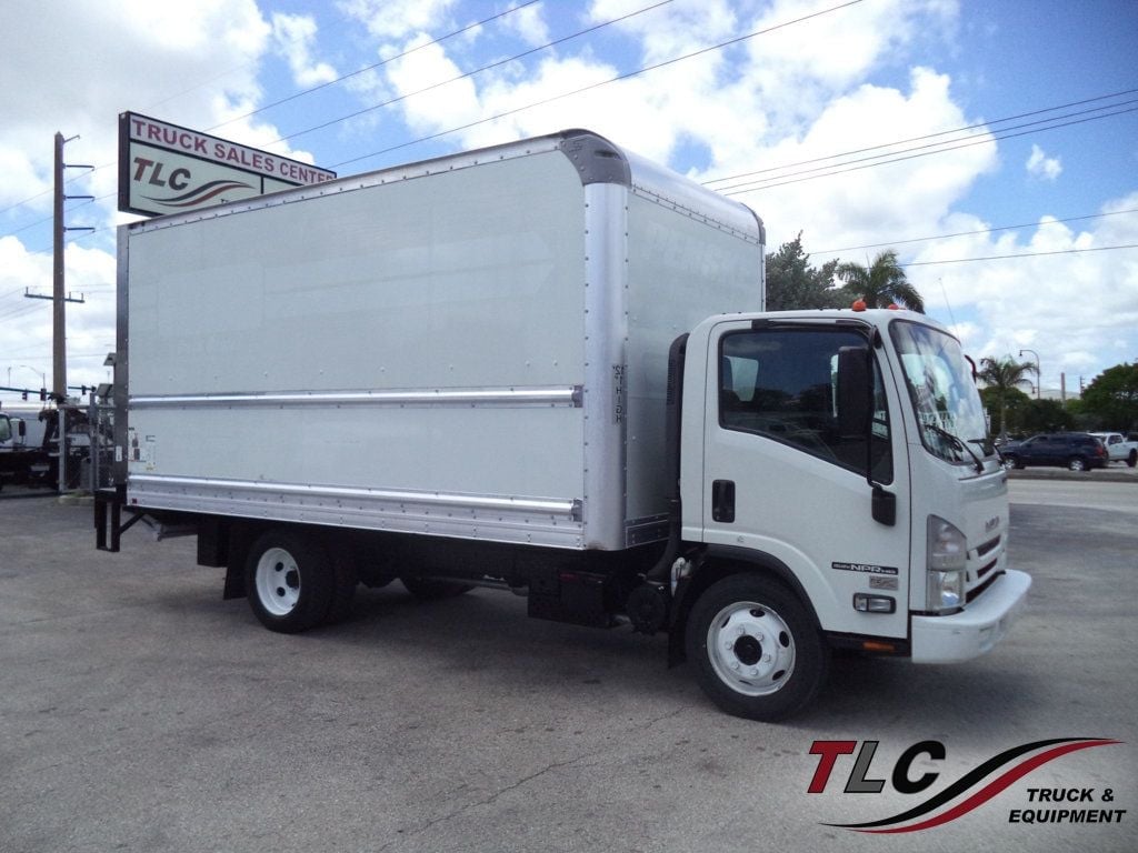 2021 Isuzu NPR HD Gas w/ 16ft  Box Truck Dry Cargo Box & Alum Liftgt