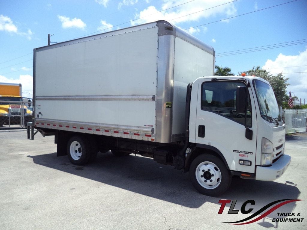 2020 Isuzu NPR HD Gas With 16ft Box Truck Dry Cargo Truck & Aluminum Liftgate