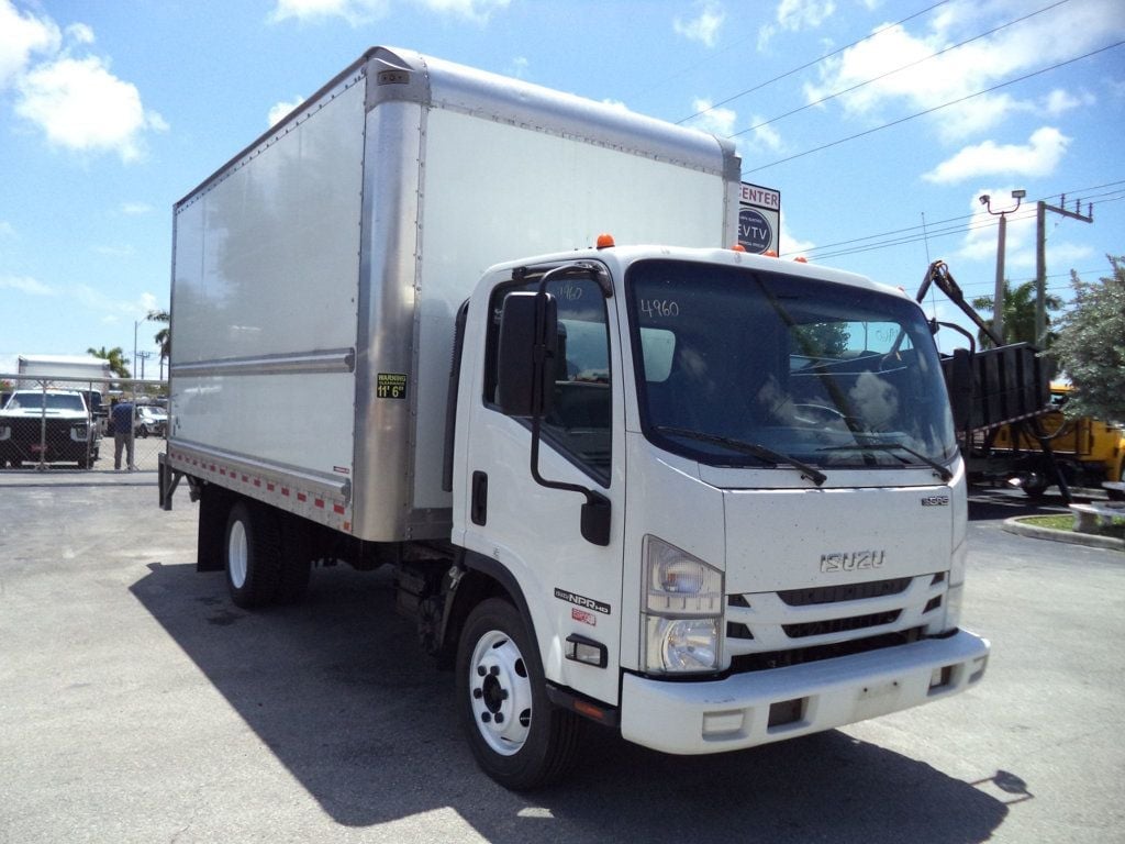 2020 Isuzu NPR HD Gas With 16ft Box Truck Dry Cargo Truck & Aluminum Liftgate