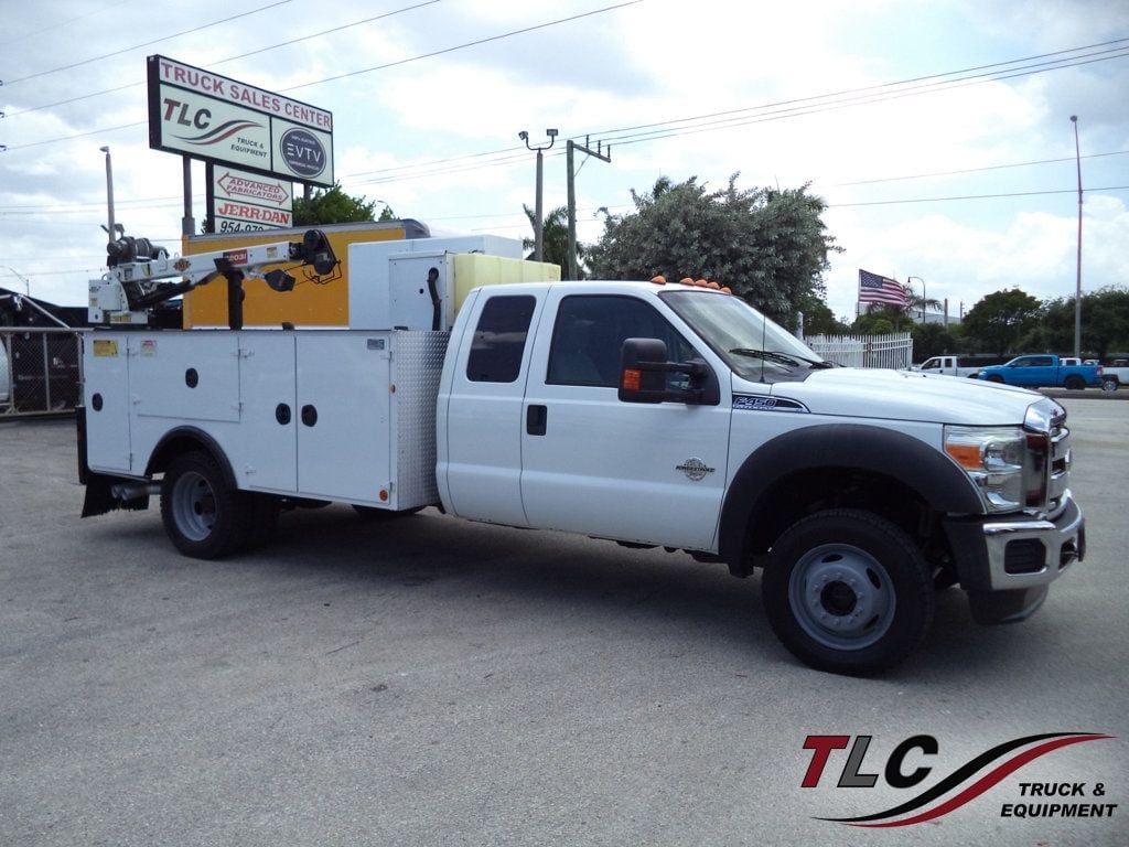 2011 Ford F450 4X4 Extended Cab w/ IMT Mechanics Truck 16′ Crane Body Welder Compressor