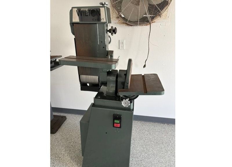 1990 Wilton 6” belt grinder 220 v 3 ph