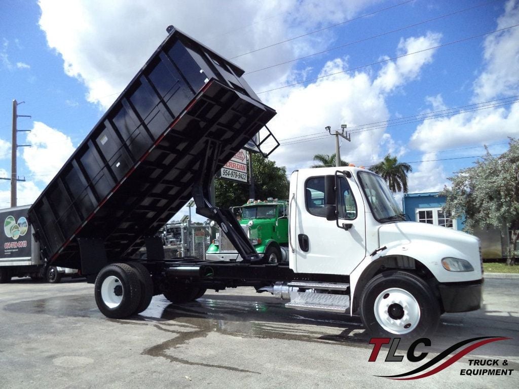 2018 Freightliner Business Class M2 106 w/ New 18ft Steel Trash Dump Body Landscape Dump Truck