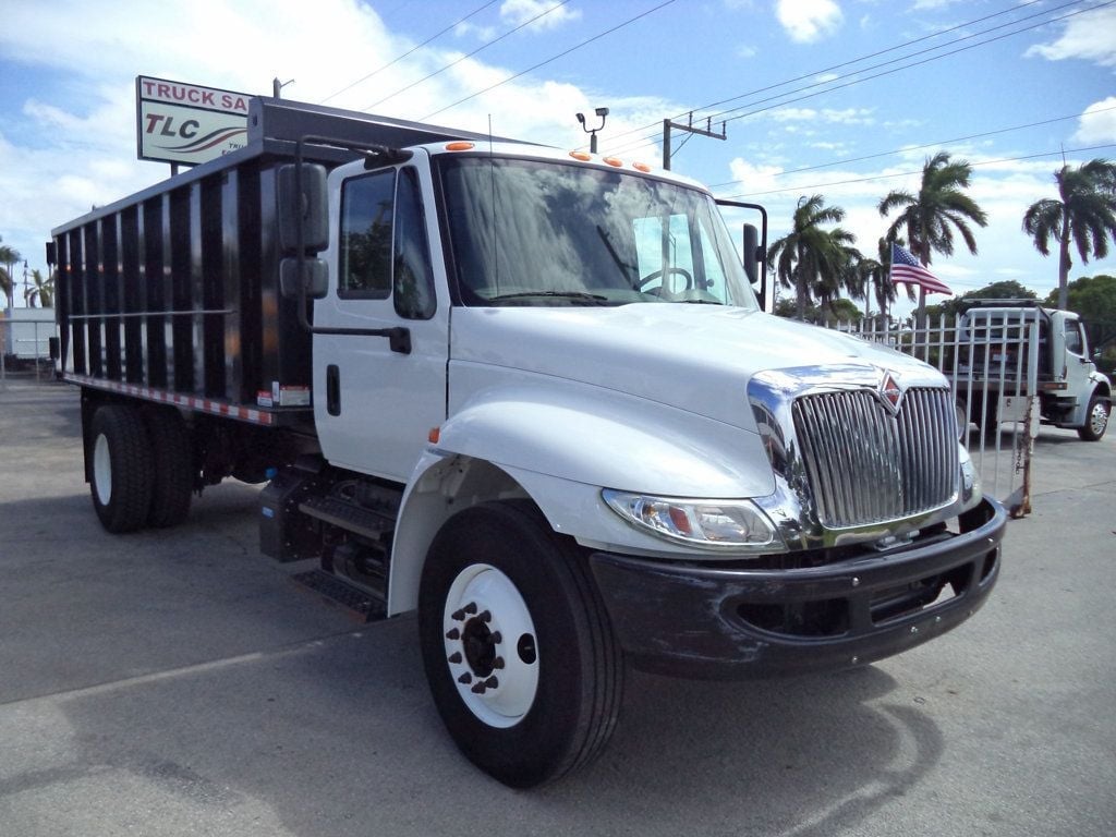 2019 International 4300 w/ New 18ft Steel Trash Dump Body Landscape Dump Truck