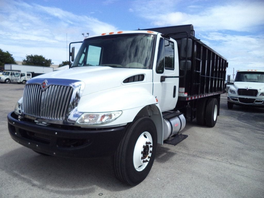 2019 International 4300 w/ New 18ft Steel Trash Dump Body Landscape Dump Truck