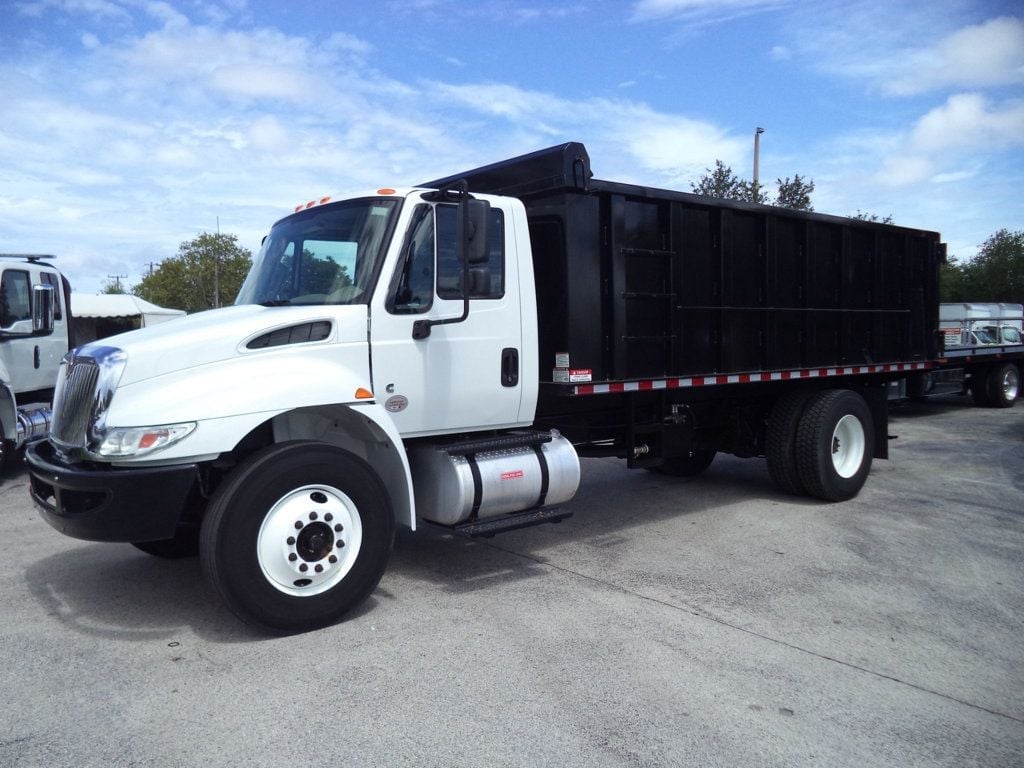 2019 International 4300 w/ New 18ft Steel Trash Dump Body Landscape Dump Truck