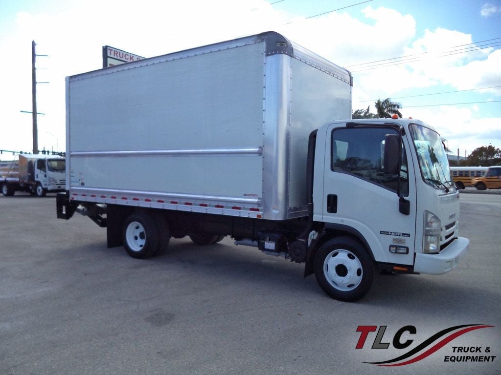 2020 Isuzu NPR HD Gas With 16ft Box Truck Dry Cargo Truck & Aluminum Liftgate