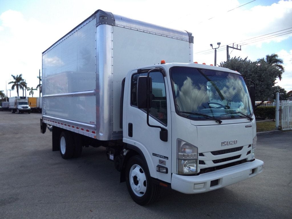 2020 Isuzu NPR HD Gas With 16ft Box Truck Dry Cargo Truck & Aluminum Liftgate