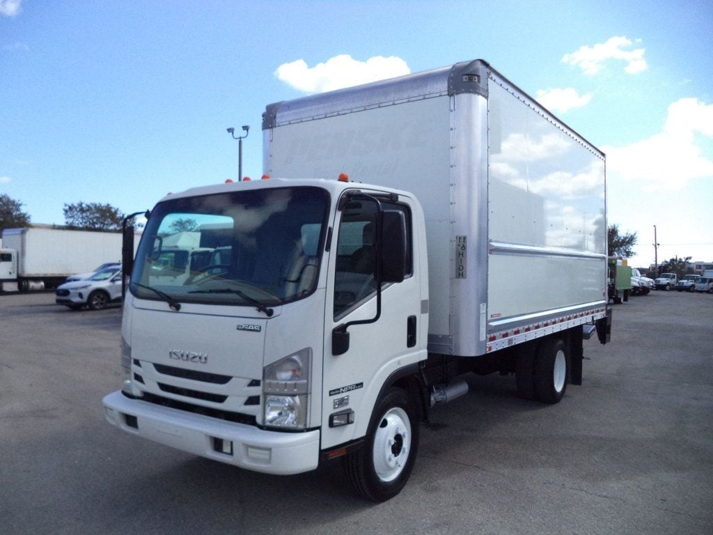 2020 Isuzu NPR HD Gas With 16ft Box Truck Dry Cargo Truck & Aluminum Liftgate