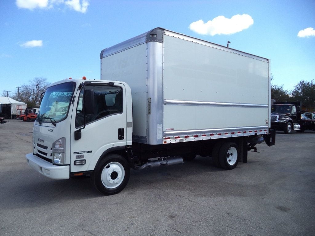 2020 Isuzu NPR HD Gas With 16ft Box Truck Dry Cargo Truck & Aluminum Liftgate
