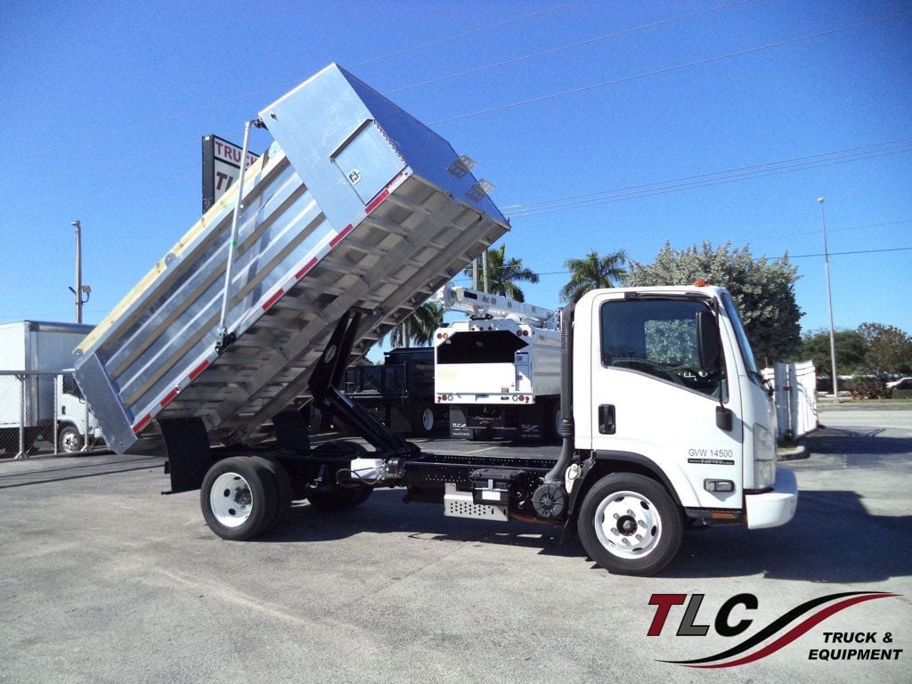 2020 Isuzu NPR HD Gas w/ New 14ft Landscape Body Aluminum Dump Truck