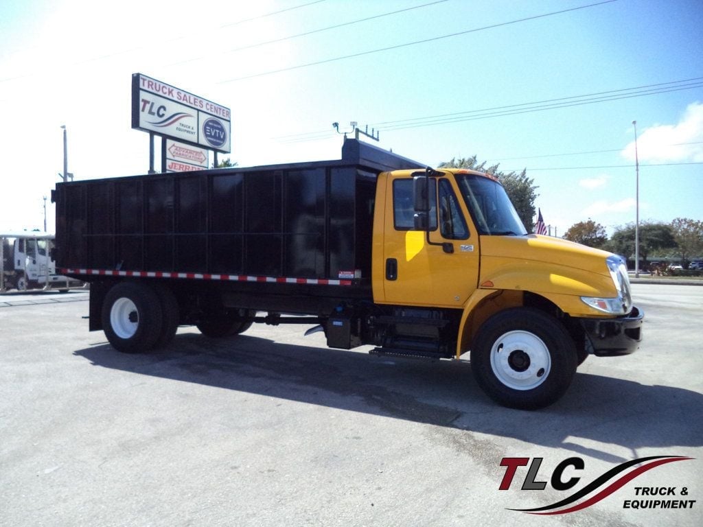 2019 International 4300 w/ New 18ft Steel Trash Dump Body Landscape Dump