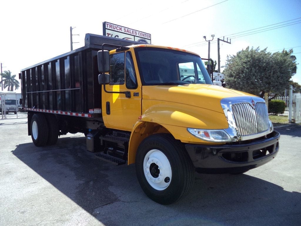 2019 International 4300 w/ New 18ft Steel Trash Dump Body Landscape Dump