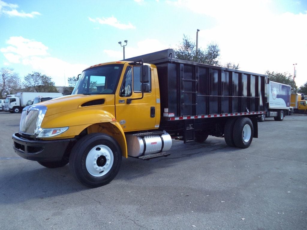 2019 International 4300 w/ New 18ft Steel Trash Dump Body Landscape Dump