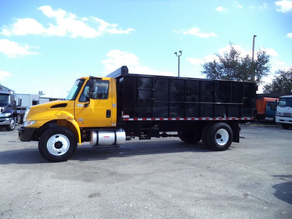 2019 International 4300 w/ New 18ft Steel Trash Dump Body Landscape Dump