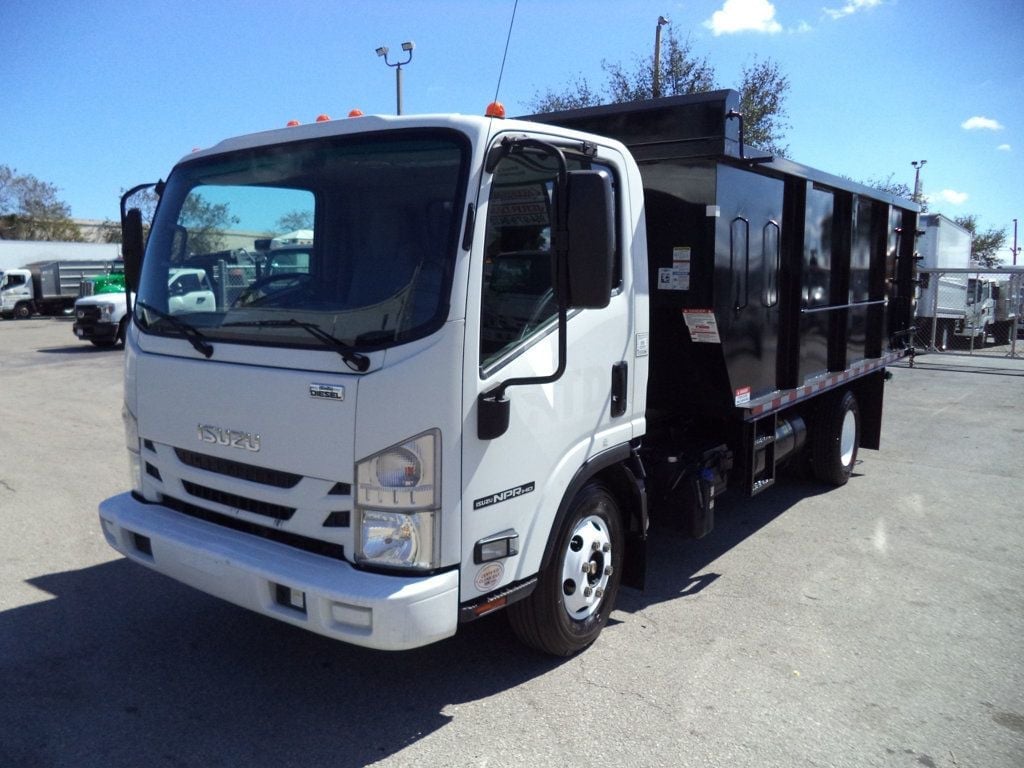 2021 Isuzu NPR HD w/ New 15ft Landscape Body Steel Dump Truck
