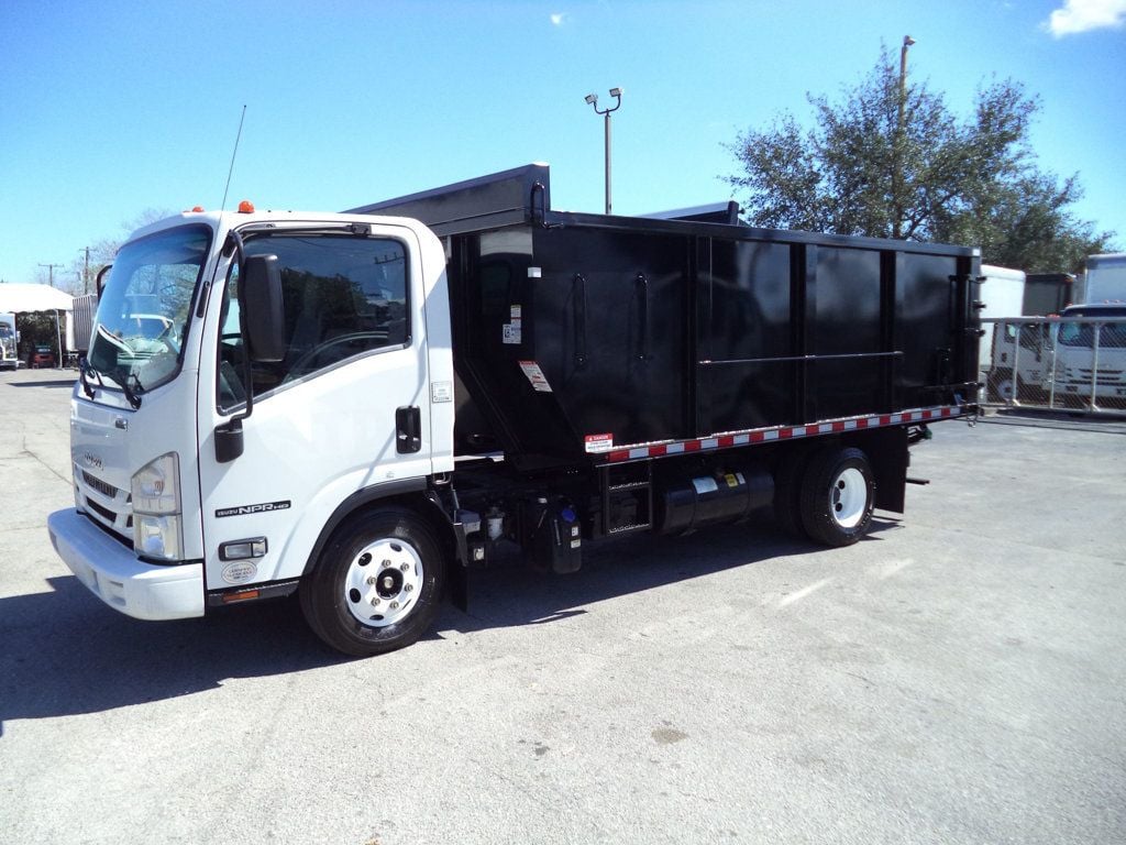2021 Isuzu NPR HD w/ New 15ft Landscape Body Steel Dump Truck