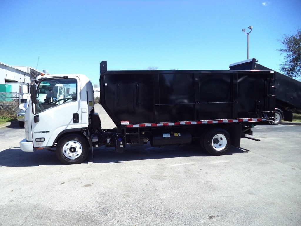 2021 Isuzu NPR HD w/ New 15ft Landscape Body Steel Dump Truck