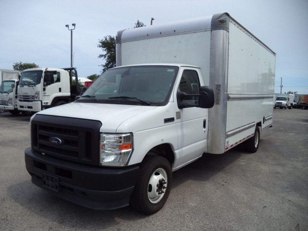 2022 Ford E350 Cutaway w/ 16ft Box Truck Dry Cargo Truck & Aluminum Ramp