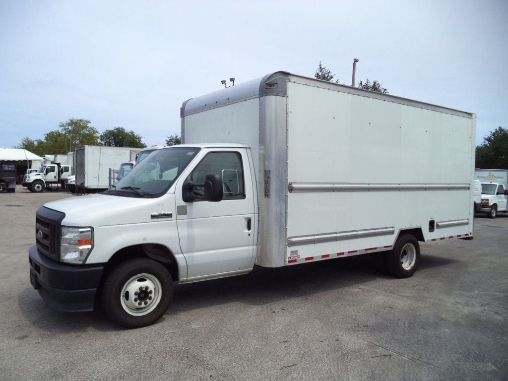 2022 Ford E350 Cutaway w/ 16ft Box Truck Dry Cargo Truck & Aluminum Ramp