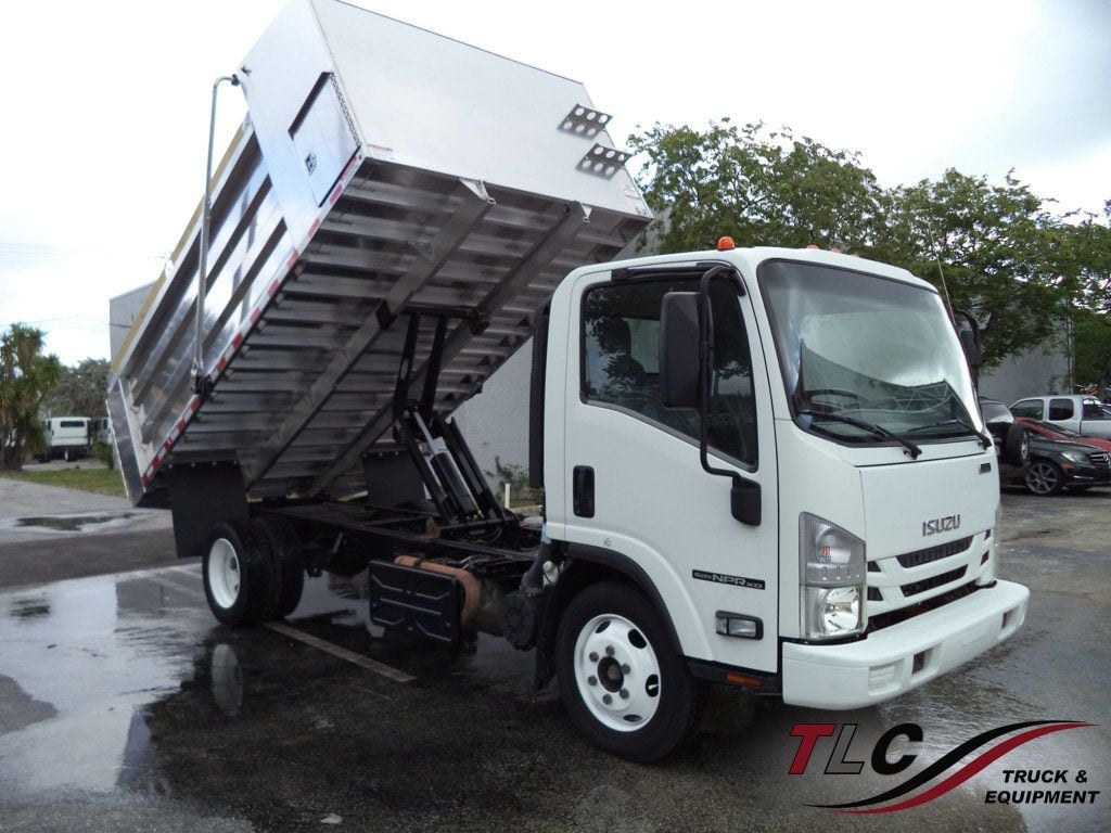 2020 Isuzu NPR XD w/ New 14ft Landscape Body Aluminum Dump Truck