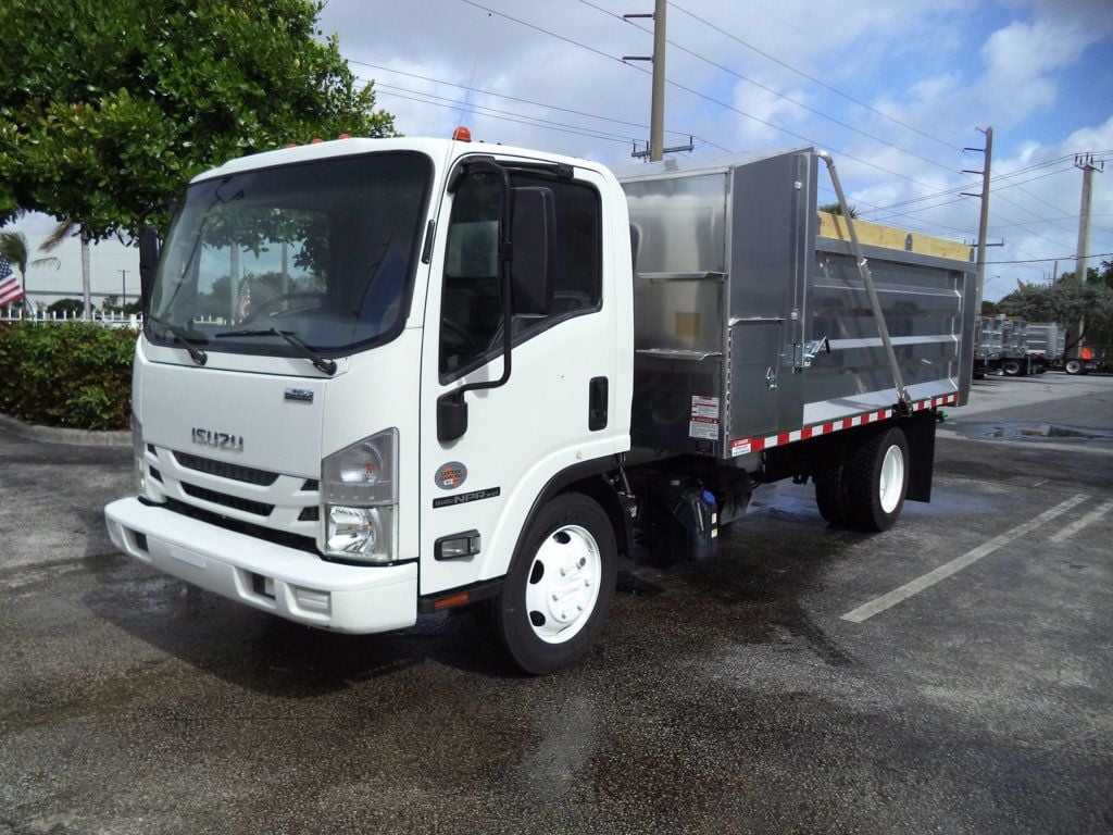 2020 Isuzu NPR XD w/ New 14ft Landscape Body Aluminum Dump Truck