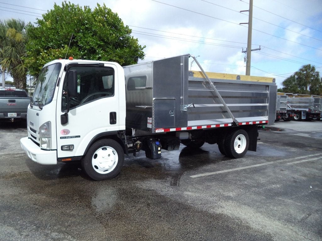 2020 Isuzu NPR XD w/ New 14ft Landscape Body Aluminum Dump Truck