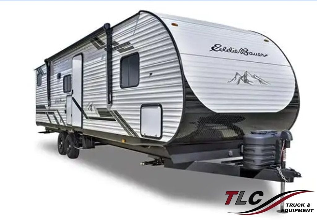 2024 EDDIE BAUER EBS 322BH 37FT BUMER PULL RV TRAILER W/ SLIDE OUT