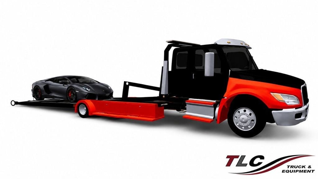 2027 International MV607 Extended Cab w/ 21′ Advanced Fab Ground Deck Carrier Tow Truck