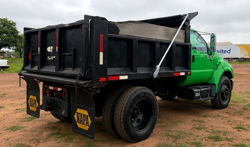 2013 Ford F650 w/ 10ft Dump Truck Steel Trash Dump Body