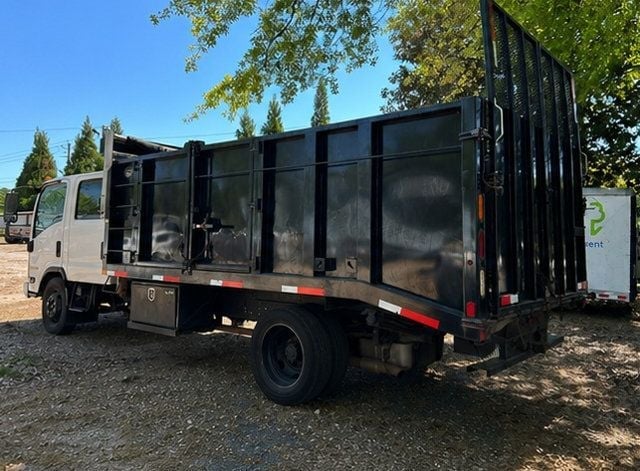 2021 Isuzu NPR HD CREW Gas w/ 16ft Landscape Body Steel Dump Truck