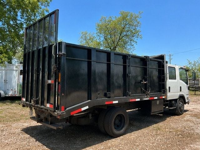 2021 Isuzu NPR HD CREW Gas w/ 16ft Landscape Body Steel Dump Truck