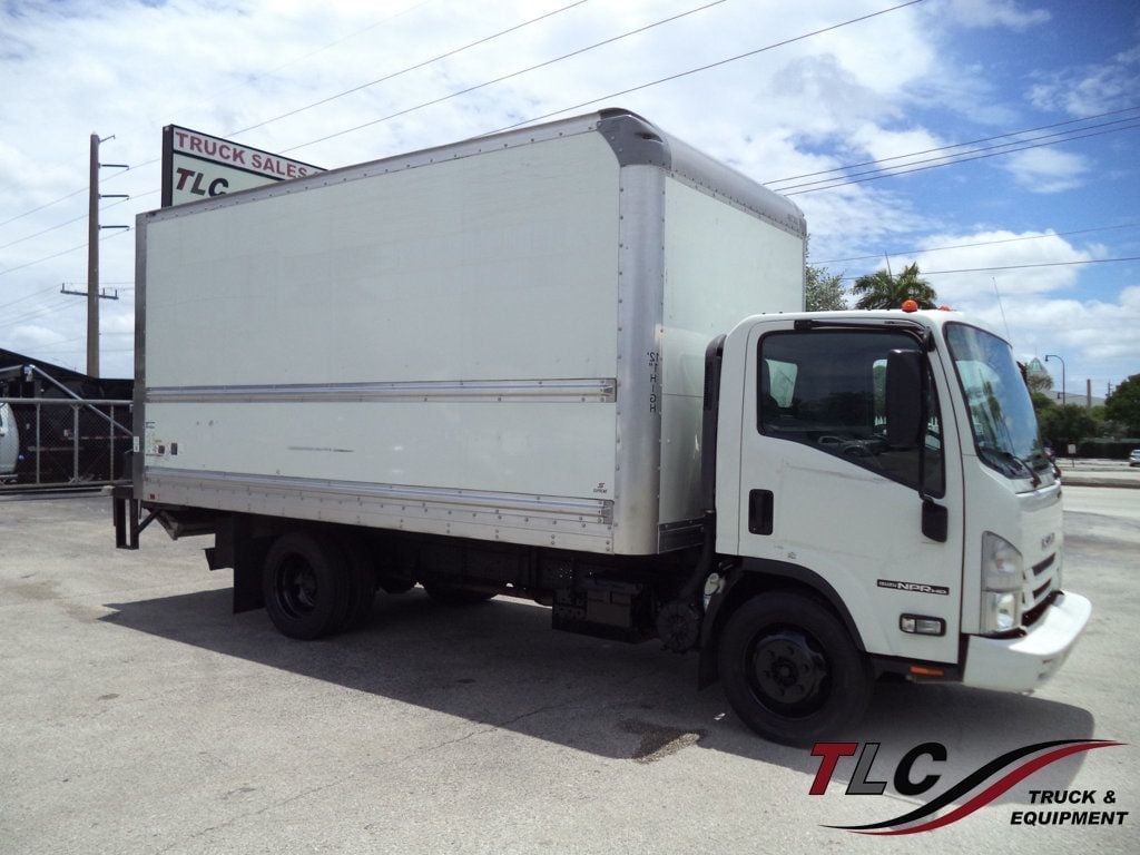 2021 Isuzu NPR HD Gas With 16ft Box Truck Dry Cargo Truck & Aluminum Liftgate