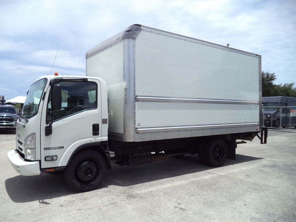 2021 Isuzu NPR HD Gas With 16ft Box Truck Dry Cargo Truck & Aluminum Liftgate