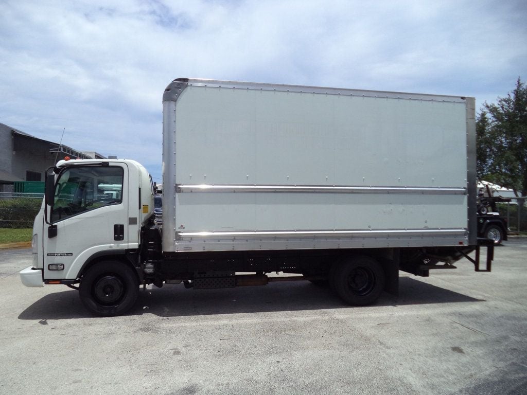 2021 Isuzu NPR HD Gas With 16ft Box Truck Dry Cargo Truck & Aluminum Liftgate
