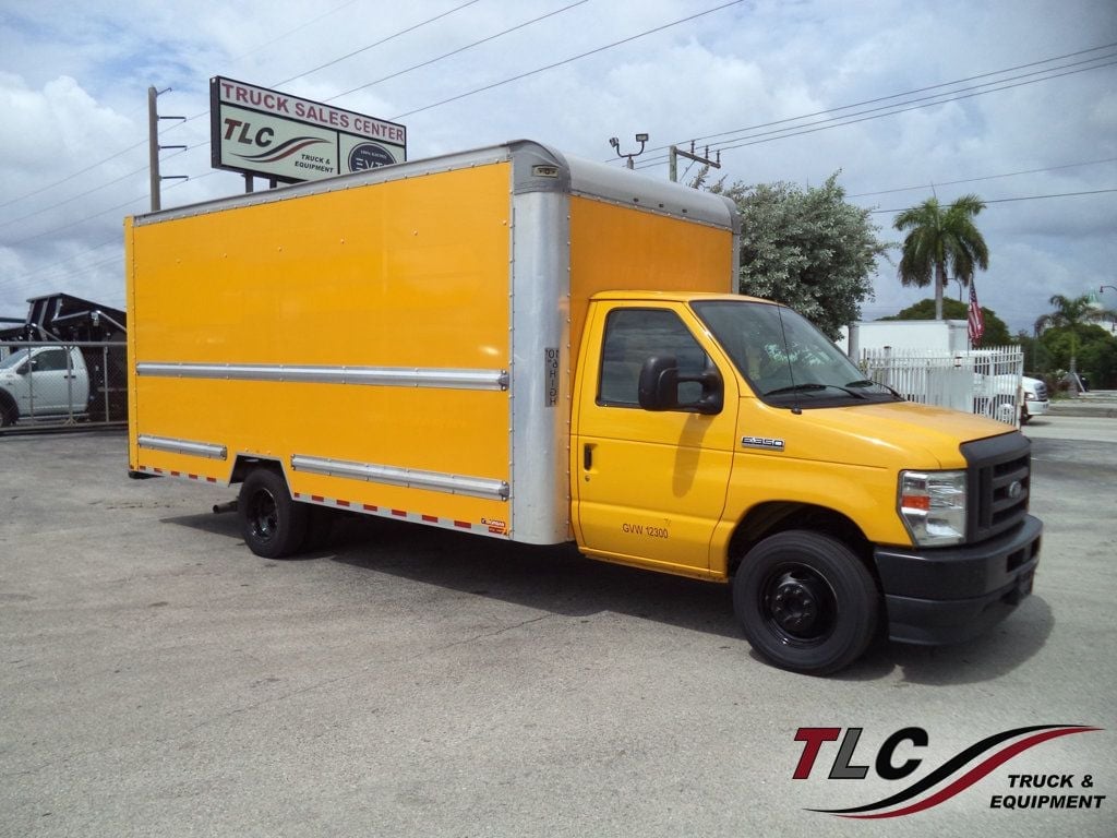 2022 Ford E350 Cutaway w/ 16ft Box Truck Dry Cargo Truck & Aluminum Ramp