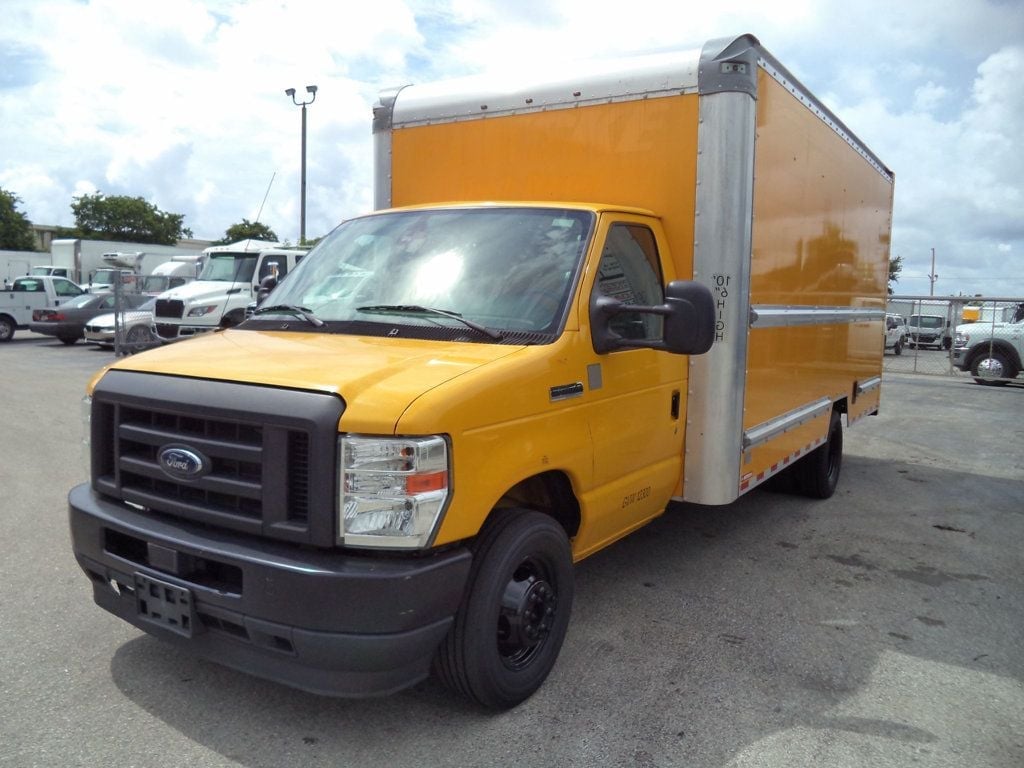 2022 Ford E350 Cutaway w/ 16ft Box Truck Dry Cargo Truck & Aluminum Ramp