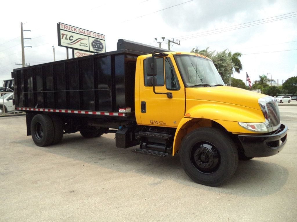 2019 International 4300 w/ New 18ft Steel Trash Dump Body Landscape Dump