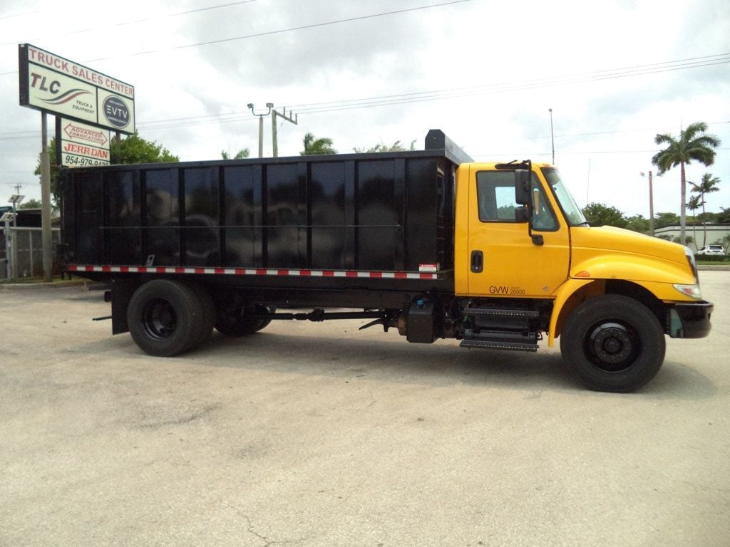 2019 International 4300 w/ New 18ft Steel Trash Dump Body Landscape Dump