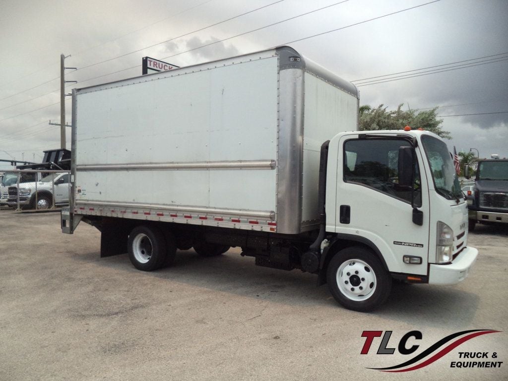 2019 Isuzu NPR HD Gas w/ 16ft Box Truck Dry Cargo Truck & Aluminum Liftgate