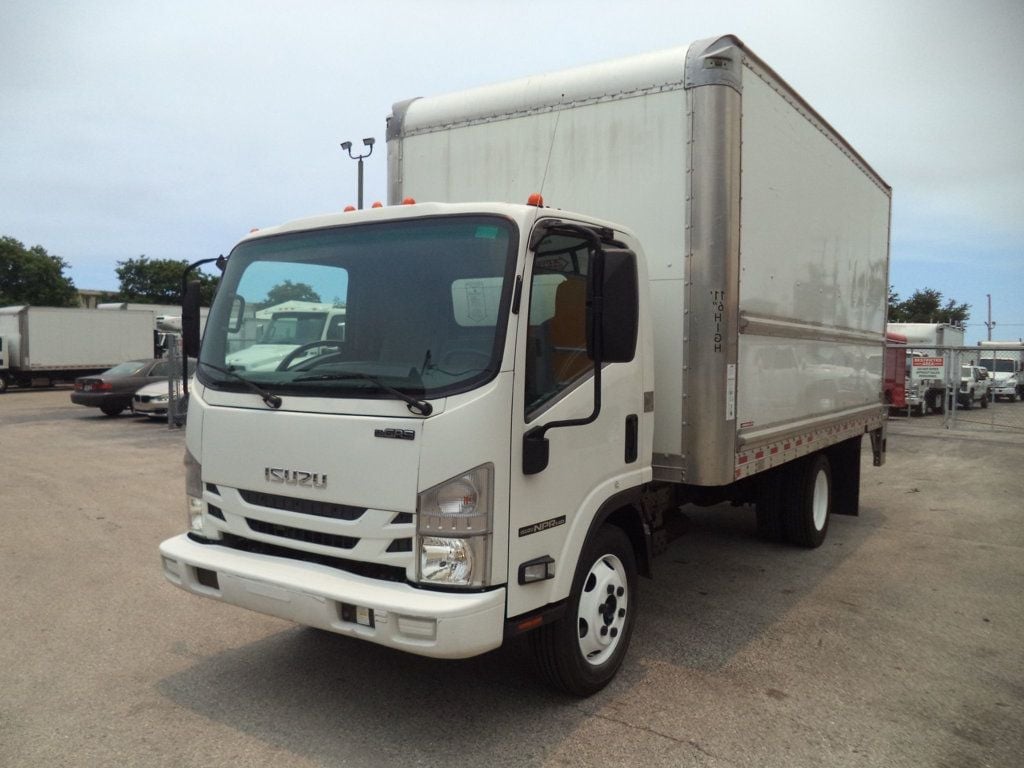 2019 Isuzu NPR HD Gas w/ 16ft Box Truck Dry Cargo Truck & Aluminum Liftgate