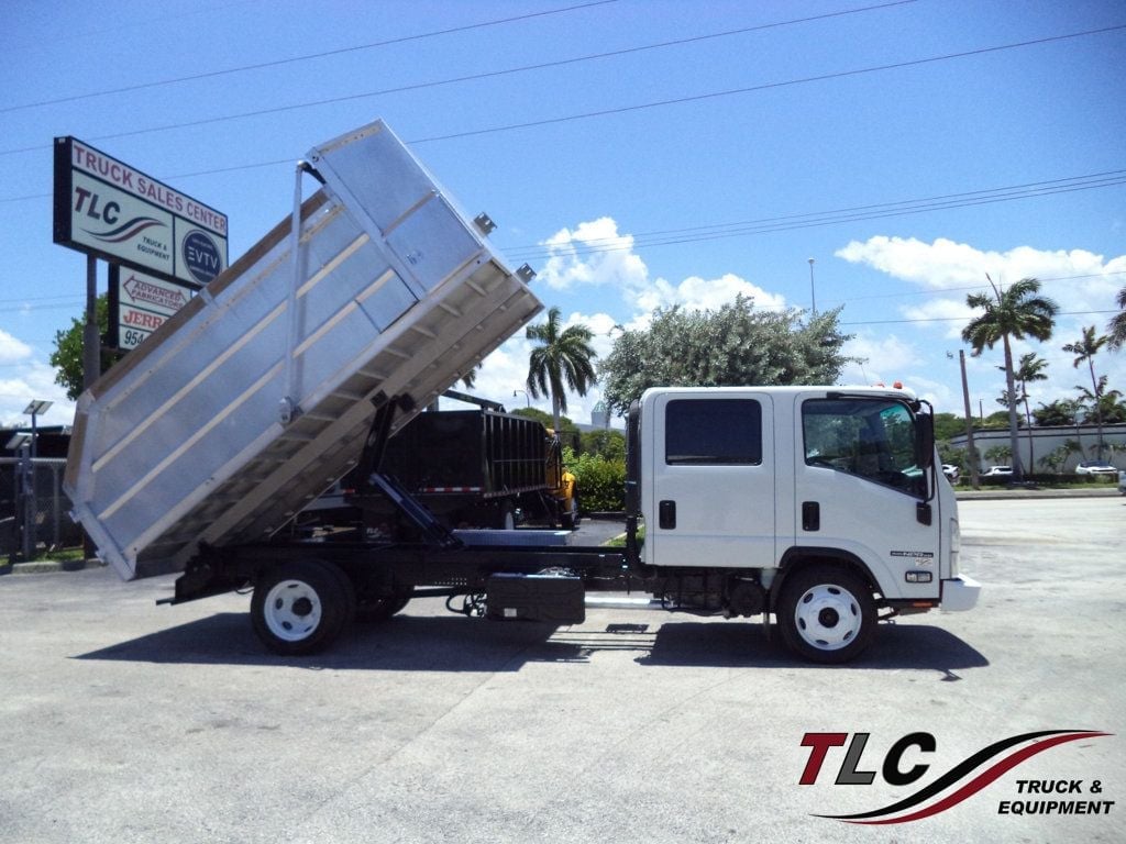 2022 Isuzu NPR HD CREW diesel w/ 14ft Landscape Body Aluminum dump Truck