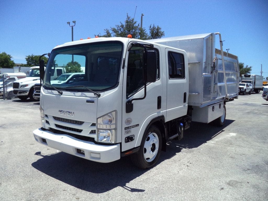 2022 Isuzu NPR HD CREW diesel w/ 14ft Landscape Body Aluminum dump Truck